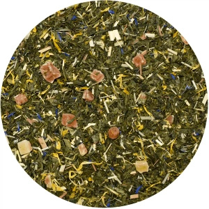 Mary Rose - Chá Verde Fantasia de Papaia em lata - 50g