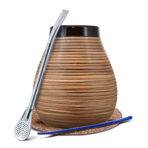 Conjuto inicial de Erva Mate Calabaza + Bombilla