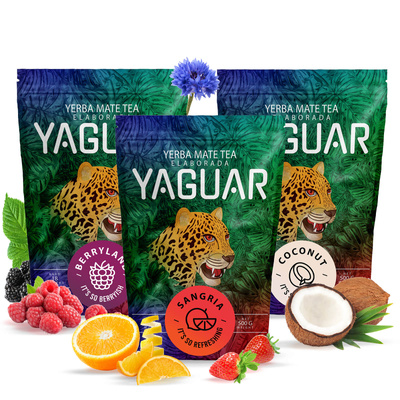 Trio yerba mate Yaguar starter set for beginners