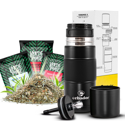Conjuto de Erva Mate 3x50g + Yerbomos X OUTDOOR