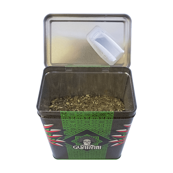 Yerbera – Lata metálica + Guarani Naranja 0,5 kg