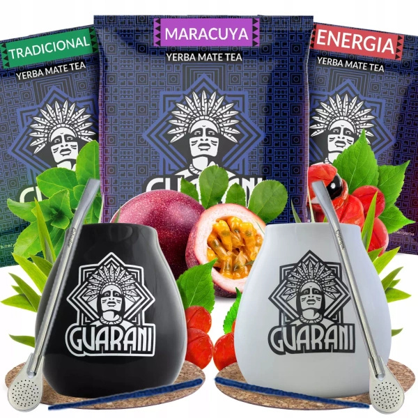 Conjuto de Erva Mate para dois 3x50g 150g 2x Calabaza + 2x Bombilla