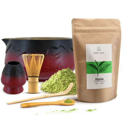 Conjunto de preparação de chá Matcha