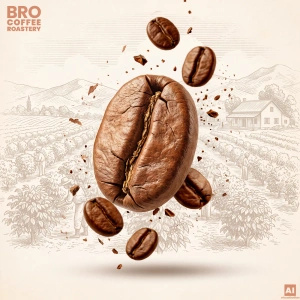 Bro Coffee Roastery – Café em grão inteiro Crema Rumba 400 g