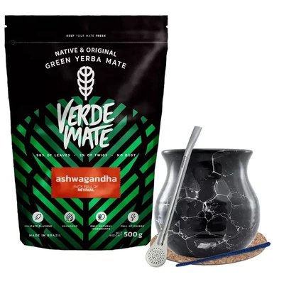 Complete set for Yerba Mate, matero, bombilla
