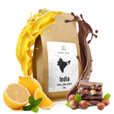 Mary Rose - café em grão inteiro Índia Karnataka premium 400g