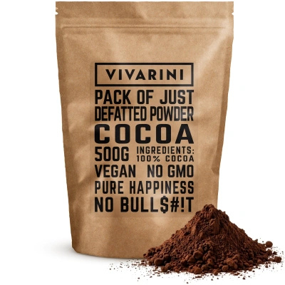 Vivarini – Cacau alcalinizado escuro (pó) 0,5 kg