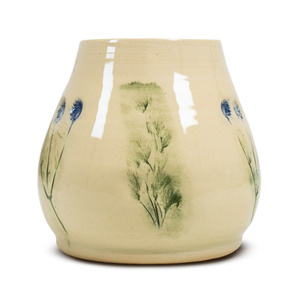 Calabaza de cerâmica Flora Blue 300 ml – Série Crater