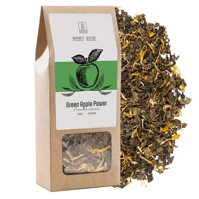 Mary Rose - Chá Verde Green Apple Power - 50 g