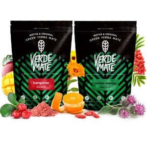 Conjuto de Erva Mate: Verde Mate Herbal Energy + Hangover 2x500g