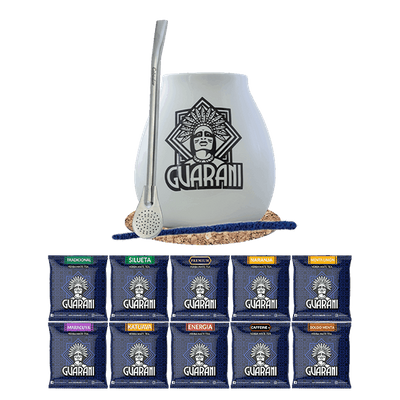 Conjuto de Erva Mate 10x50g Calabaza + Bombilla