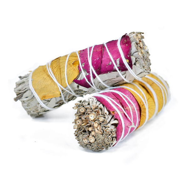 Salva Branca com Rosa – Incenso 20-30g (maço)