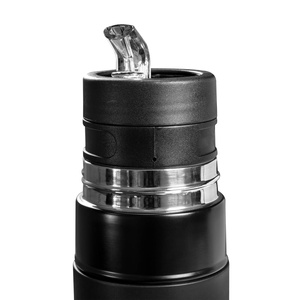 Yerbomos X ALL IN ONE - 450ml - Mate, garrafa térmica e bombilla num só (preto)