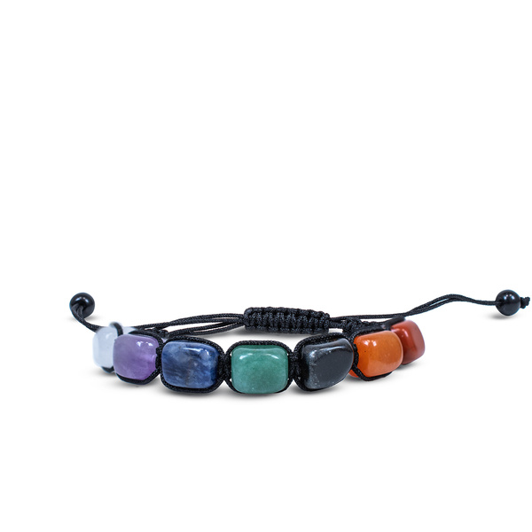 Pulseira "Sete Chakras" – no cordão