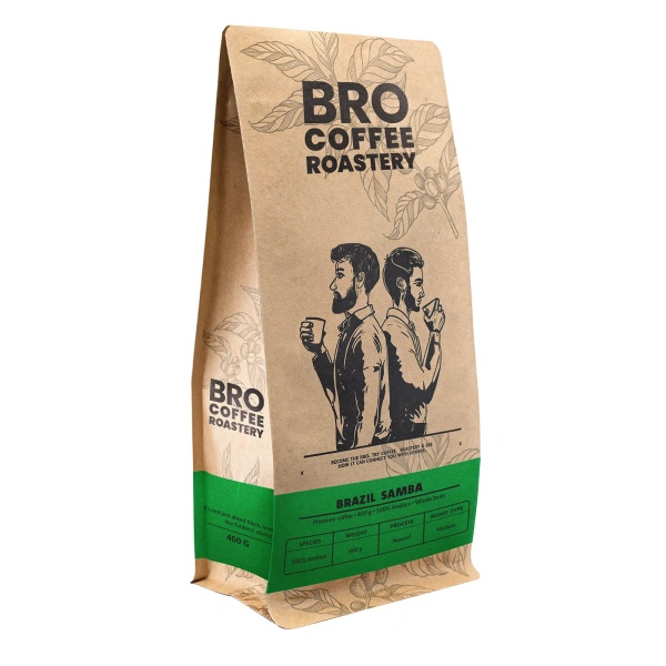 Bro Coffee Roastery – Café em grão inteiro Brazil Samba Premium 400g