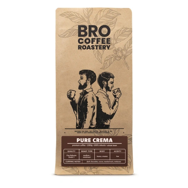 Bro Coffee Roastery – Café em grão inteiro Pure Crema 1 kg