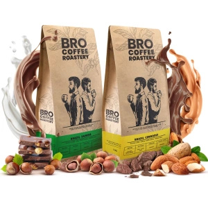Conjuto de Bro Coffee Roastery Brazil Samba + Brazil Cerrado 2x1kg (2kg)
