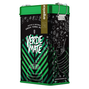 Yerbera – Lata metálica + Verde Mate Green Organica 0,5 kg