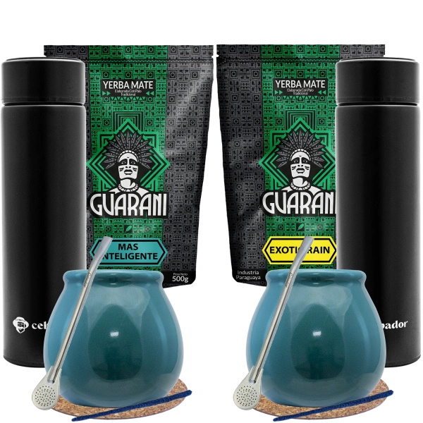 Conjuto de Erva Mate para dois + Garrafa térmica