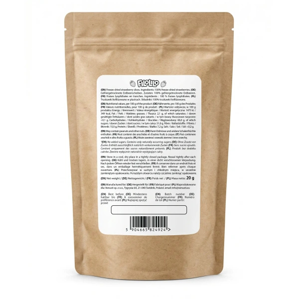 FiloLilo – Morangos liofilizados (fatias) 20 g