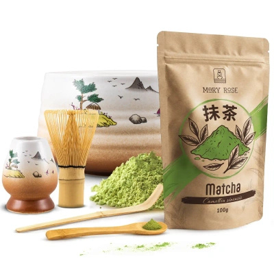 Conjunto de preparação de chá Matcha
