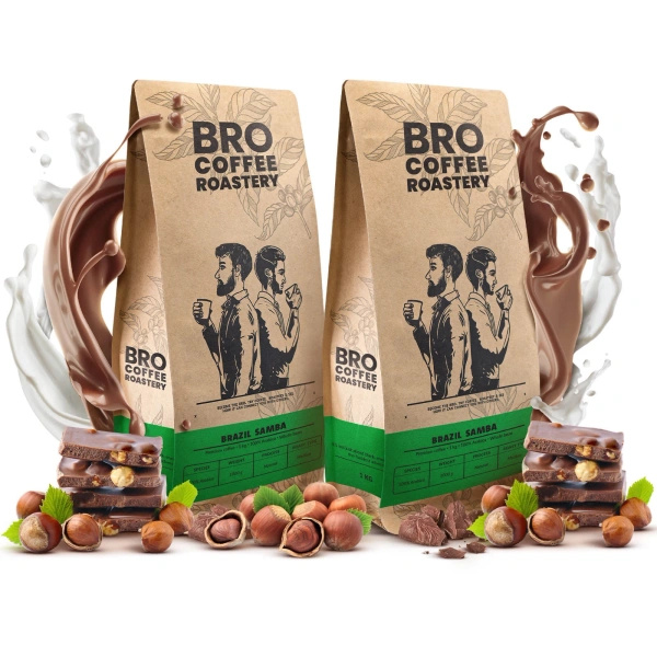Conjuto de Bro Coffee Roastery Brazil Samba 2x1kg (2kg)