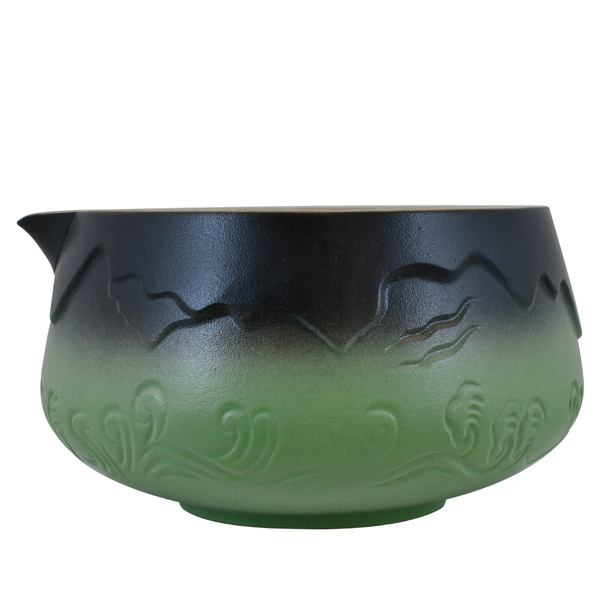 Matchawan – Taça de Matcha em cerâmica com bico – Mountain (verde)