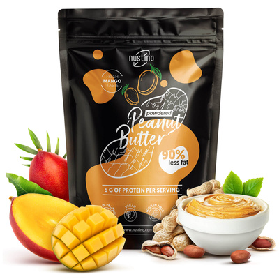 Nustino – Manteiga de amendoim em pó – Mango (sem adição de açúcar) 400 g