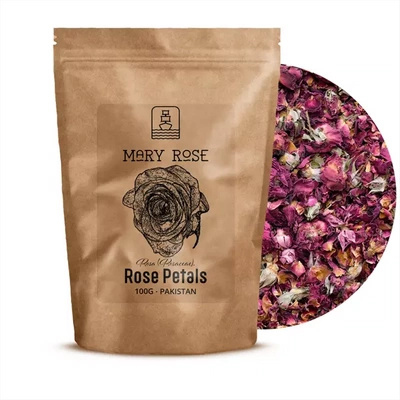 Mary Rose - Rosa Vermelha 100g - flor de rosa (pétalas)