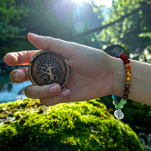 Pulseira "Sete Chakras" – com a Árvore da Vida