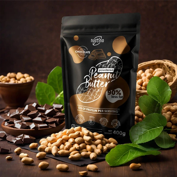 Conjunto de manteiga de amendoim em pó Nustino: Classic + Chocolate 2x400g