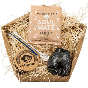 Conjunto de oferta de Erva Mate: Soul Mate Energia 50g + Calabaza + Bombilla