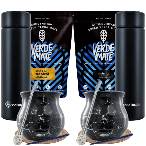 Yerba Verde Mate Thermos Set for Two 1kg