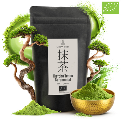Mary Rose – Chá verde Matcha Tenno japonês (BIO) Cerimonial 30 g