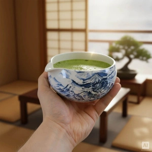 Conjunto-presente: matcha premium + matchawan + acessórios de bambu