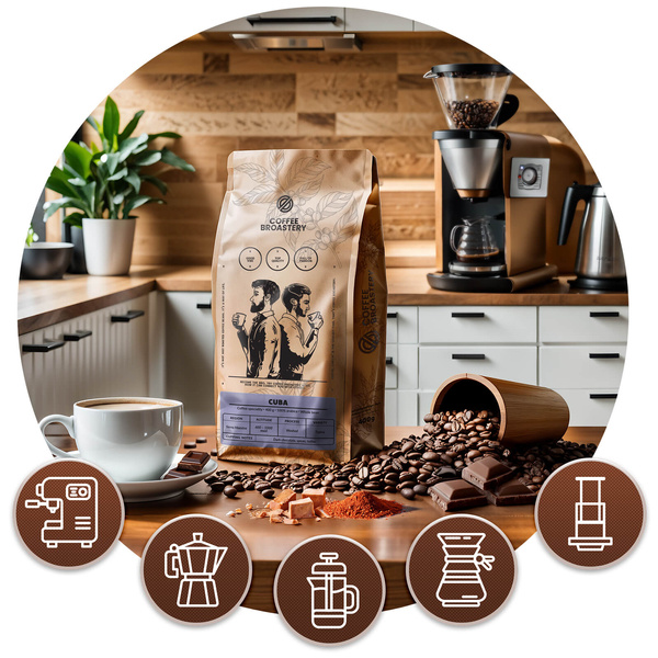 Bro Coffee Roastery - Café em grão inteiro Cuba Sierra Maestra Speciality 400 g