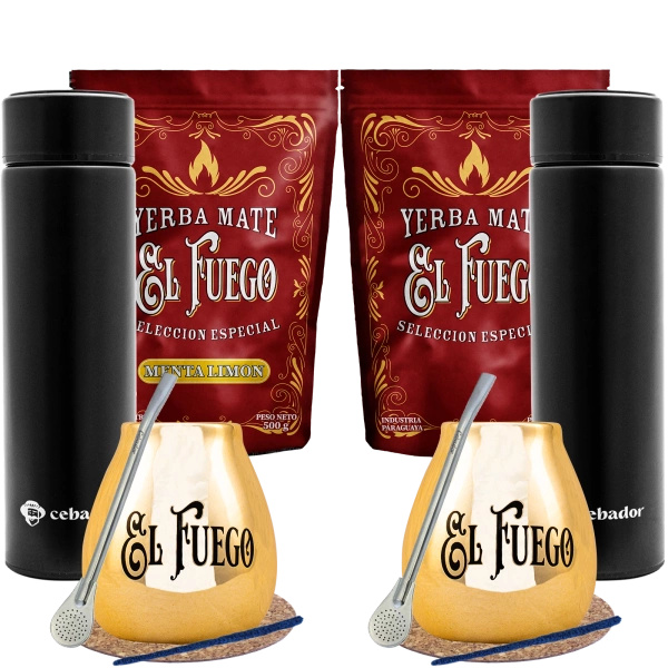 Conjuto de Erva Mate para dois + Garrafa térmica