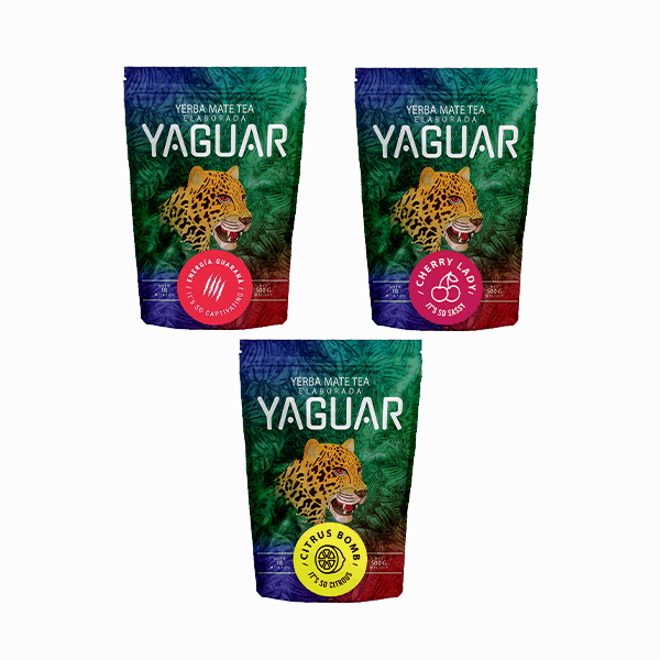 Trio yerba mate Yaguar starter set for beginners