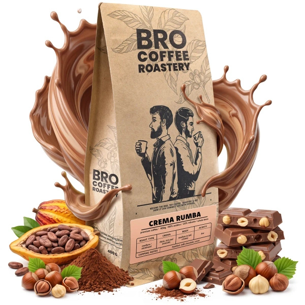 Bro Coffee Roastery – Café em grão inteiro Crema Rumba 400 g