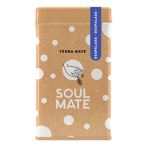 Yerbera – Lata metálica + Soul Mate Orgánica Despalada 0,5 kg