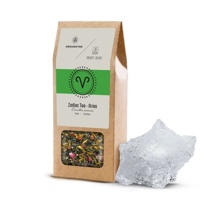 Conjunto para Leão: chá do zodíaco + pedra mágica