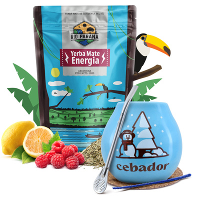 Erva Mate conjunto de inverno de inicial Rio Parana 500g