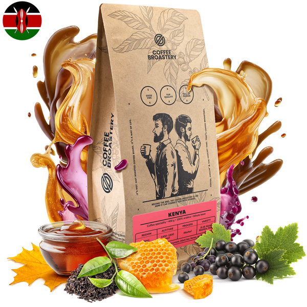 Bro Coffee Roastery - Café em grão inteiro Kenya Nyeri Speciality 400 g