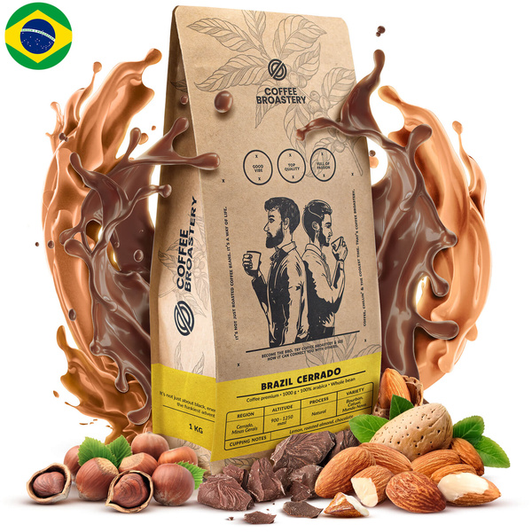 Bro Coffee Roastery - Café em grão inteiro Brazil Cerrado Premium 1kg