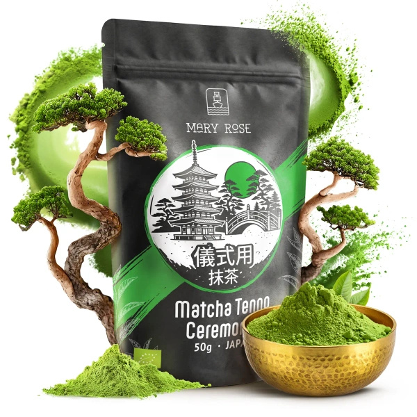 Mary Rose – Chá verde Matcha Tenno japonês (BIO) Cerimonial 50 g