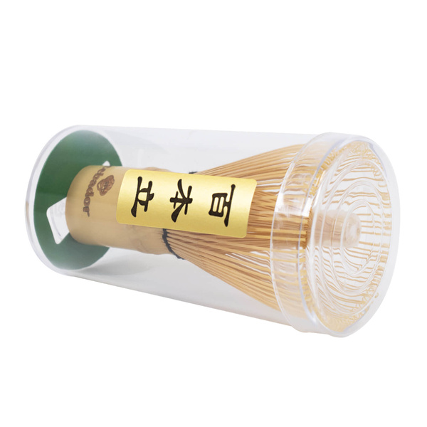 Conjunto de acessórios para chá matcha em bambu: batedor chasen + colher chashaku + colher