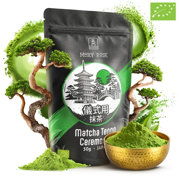 Mary Rose – Chá verde Matcha Tenno japonês (BIO) Cerimonial 50 g