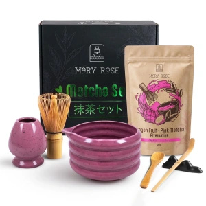 Kit presente para preparar Pink Matcha