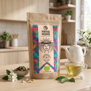 Conjuto de Guayusa Pachamama Jazmín 100g + Calabaza + Bombilla