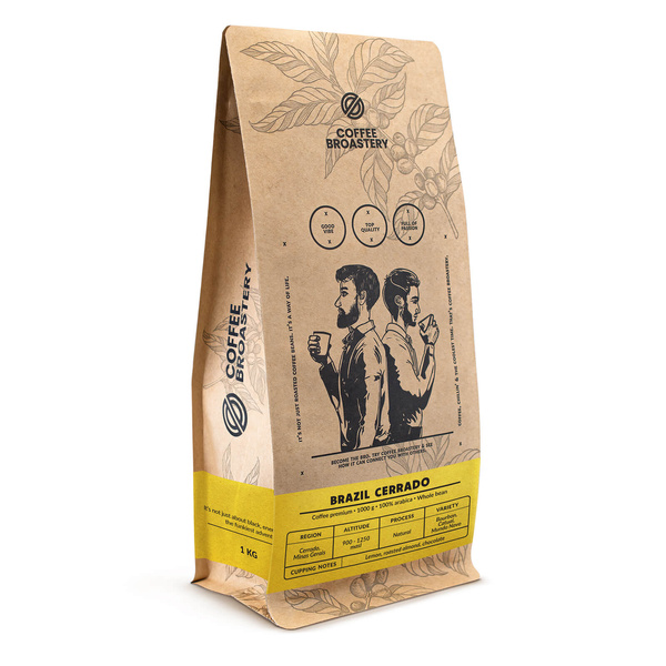 Bro Coffee Roastery - Café em grão inteiro Brazil Cerrado Premium 1kg
